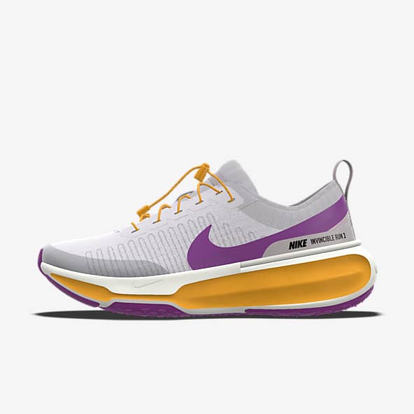 Nike purple and yellow shoes shop